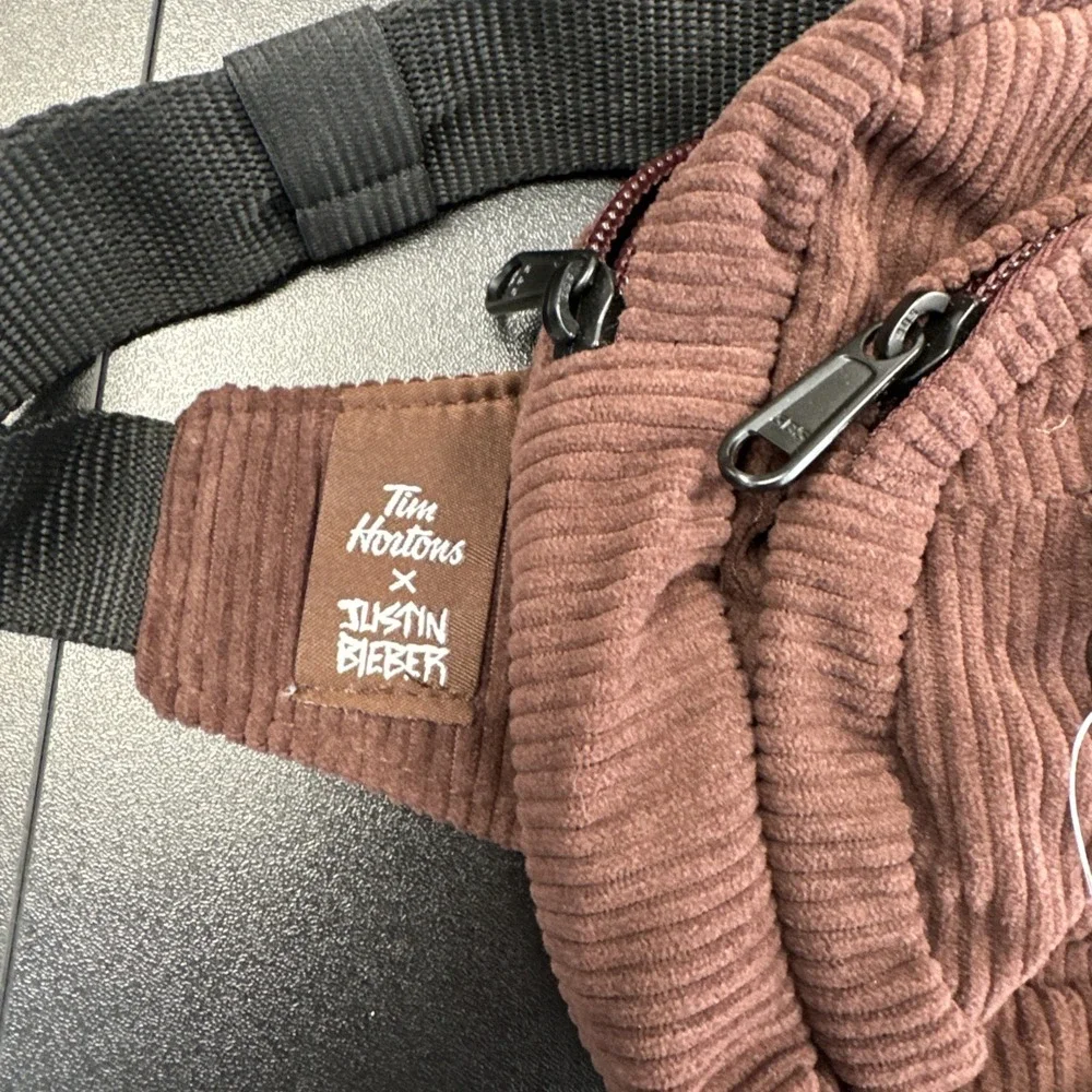 Tim Hortons X Justin Bieber Tim Biebs Fanny Pack - Brown - Brand‎ New with Tags